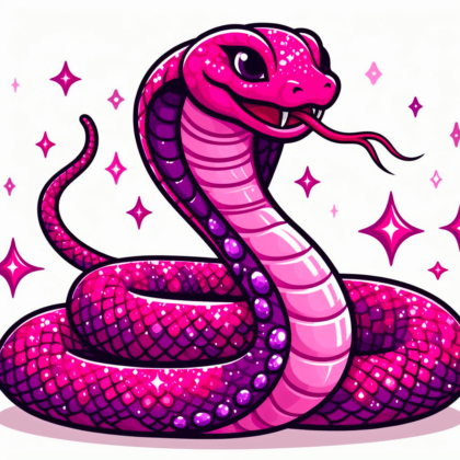 Glittering Magenta Cobra